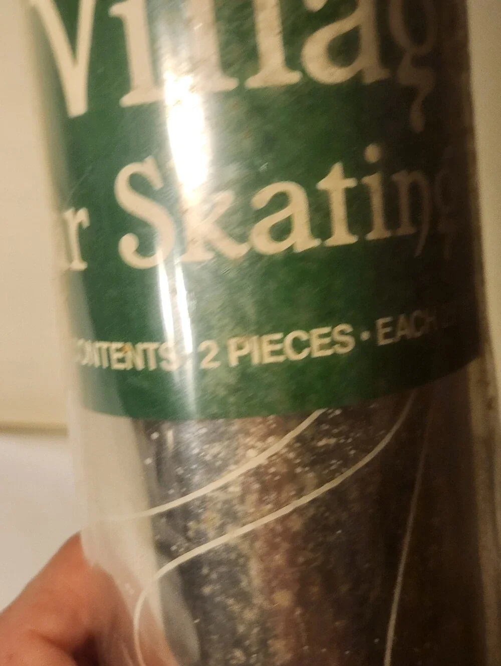 Department 56 - Mylar Skating Pond  set of 2- 52086 Vintage Retired Sealed